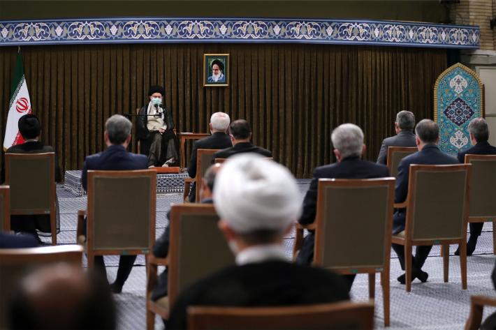 صدر حسن روحانی اور کابینہ کے ارکان کی رہبر انقلاب اسلامی سے ملاقات