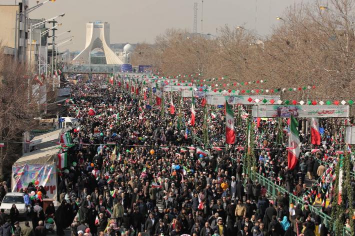 اسلامی انقلاب کی سالگرہ پر تہران کے جشن آزادی کی کچھ جھلکیاں