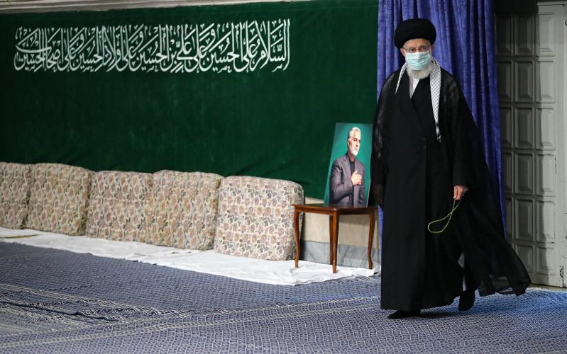 حسینیہ امام خمینی میں عزاداری سید الشہدا کے سلسلے کی پہلی مجلس، رہبر انقلاب اسلامی کی شرکت